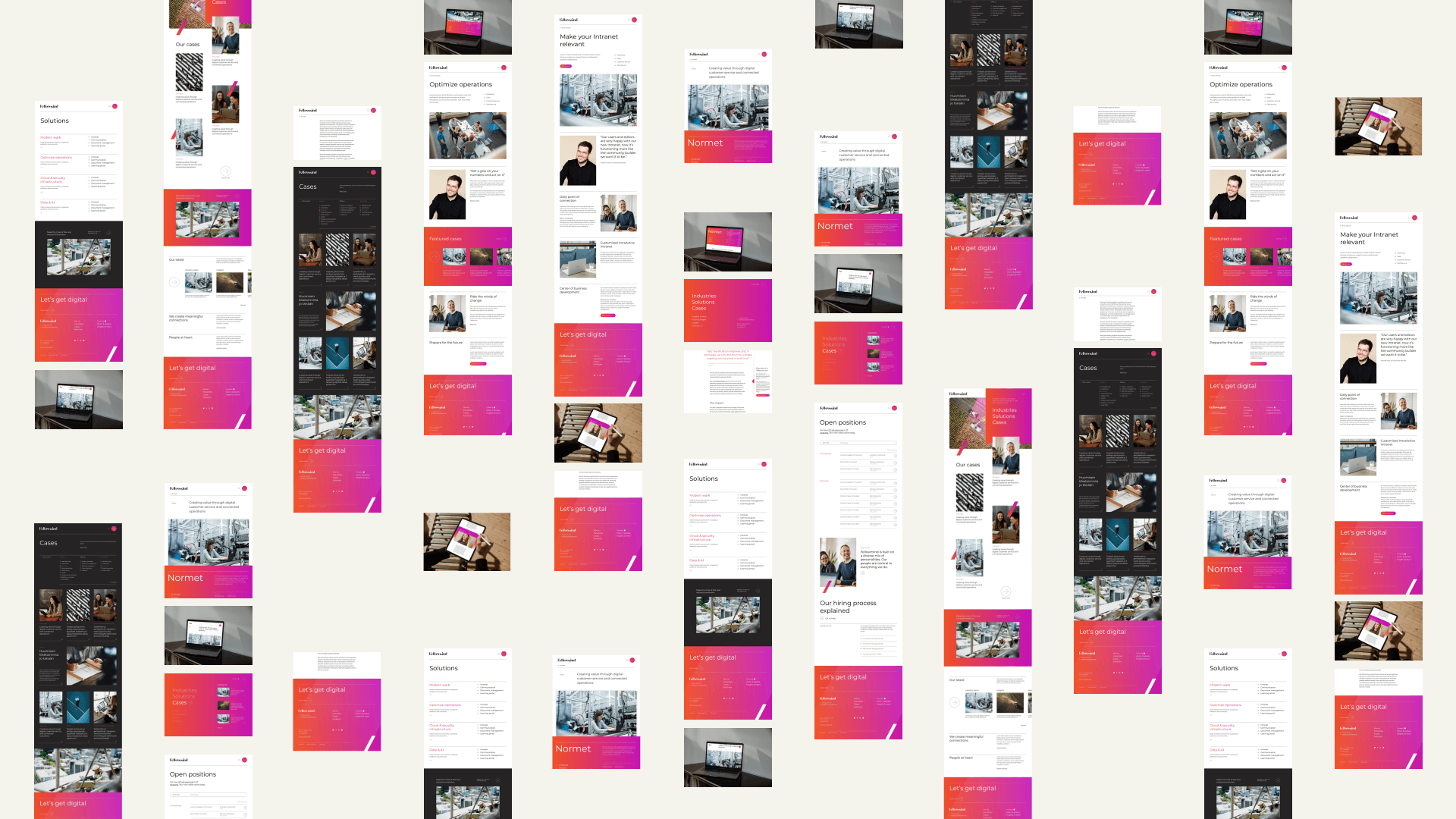 Fellowmind site design exploration overview