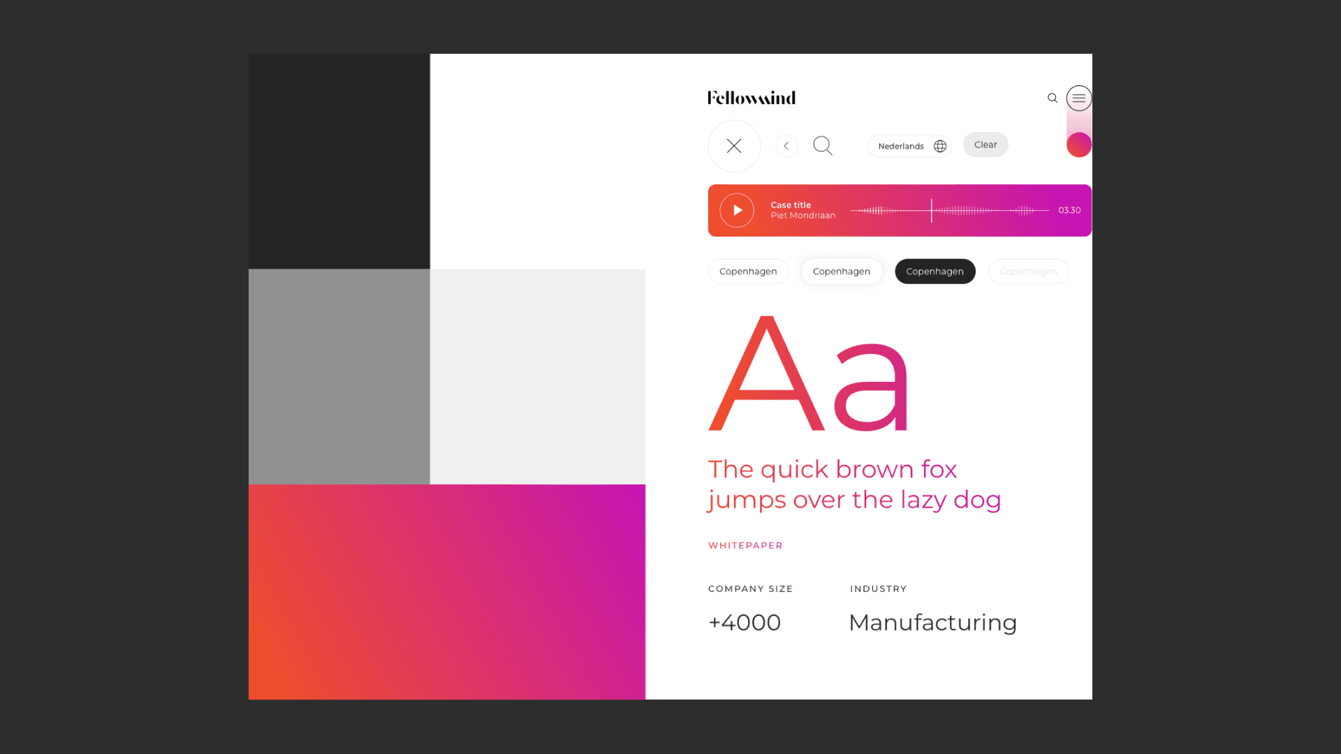 Fellowmind site brand elements