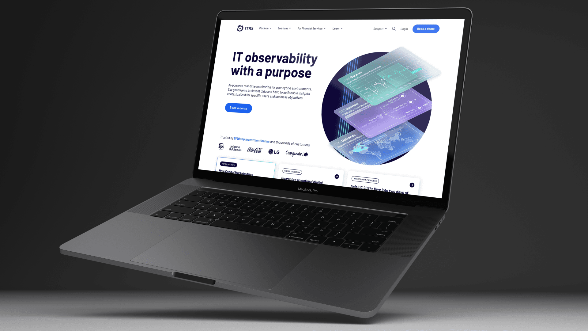 ITRS site home mockup