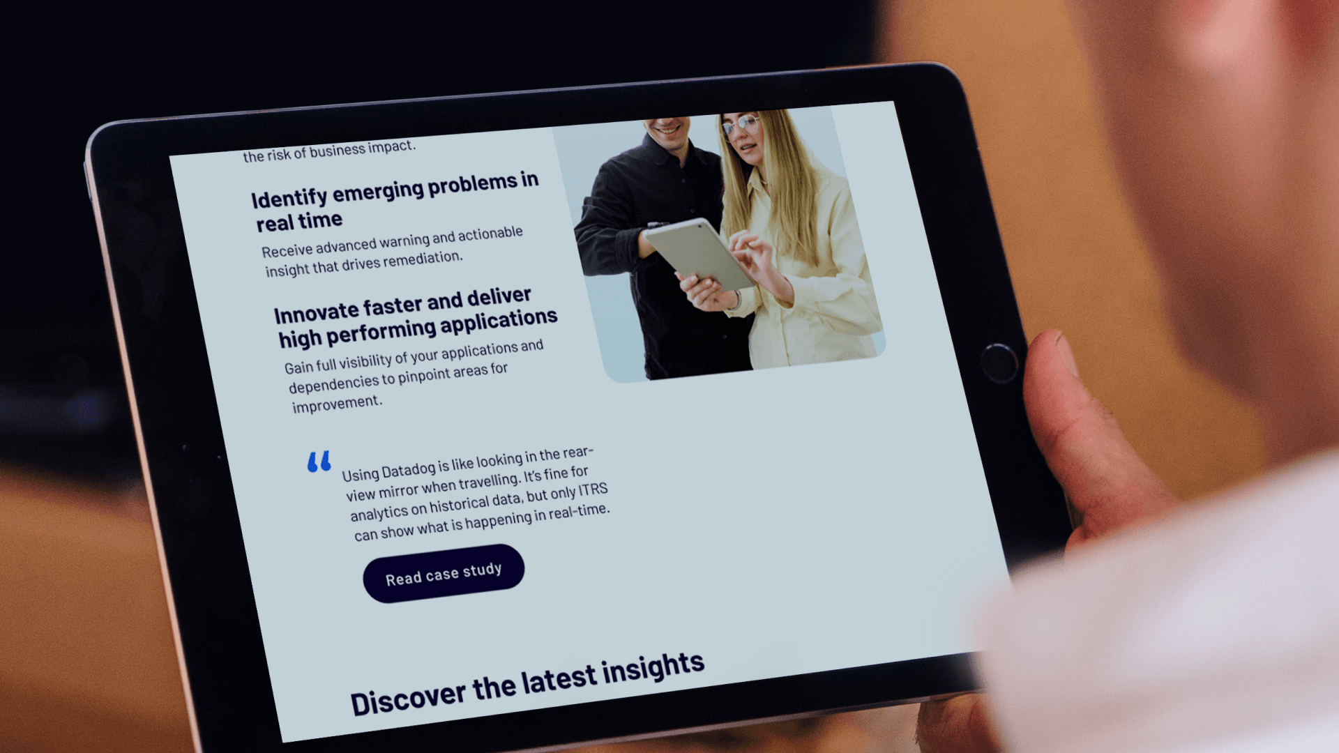 ITRS site value component mockup