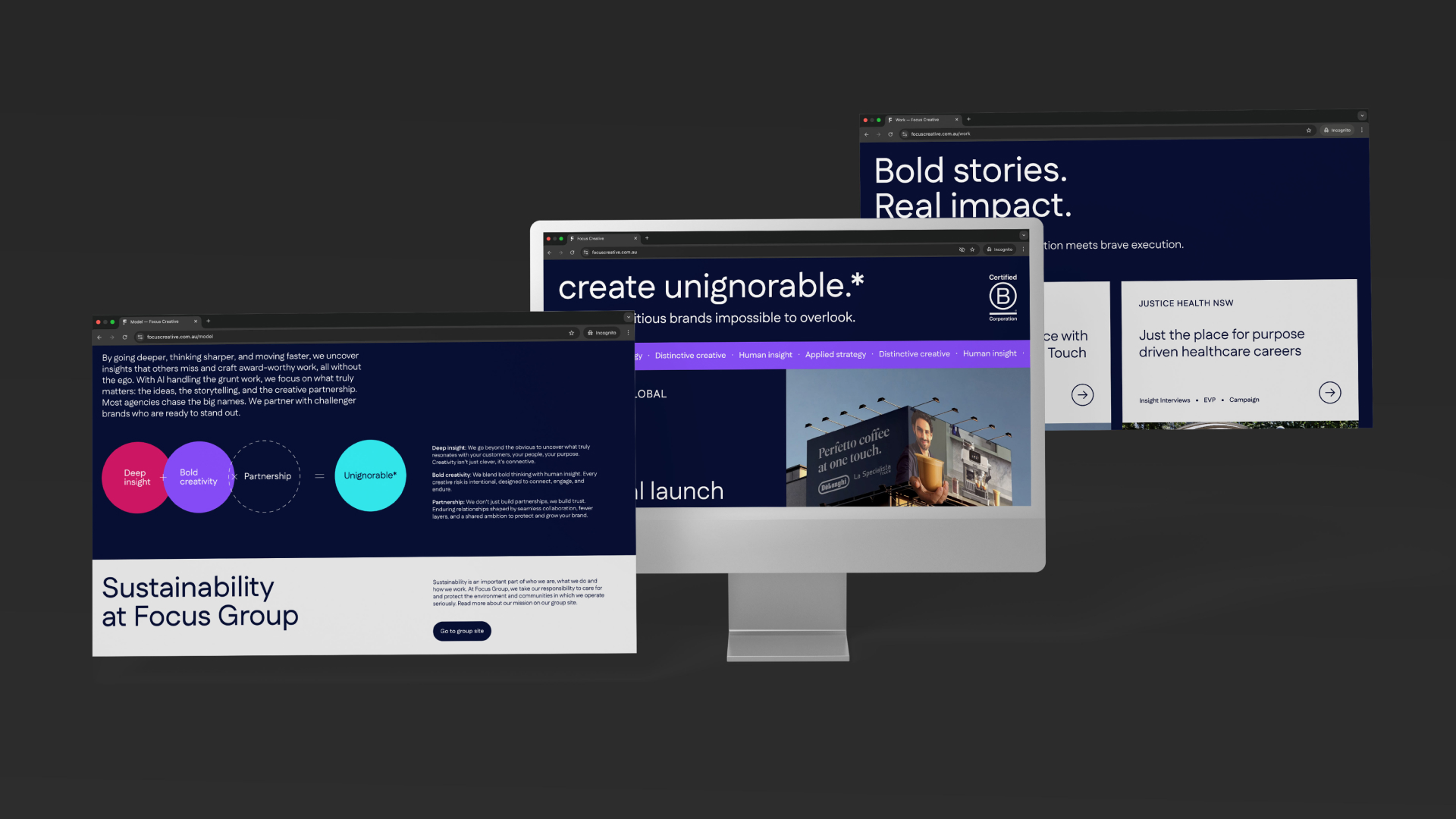 Focus Creative site mockup