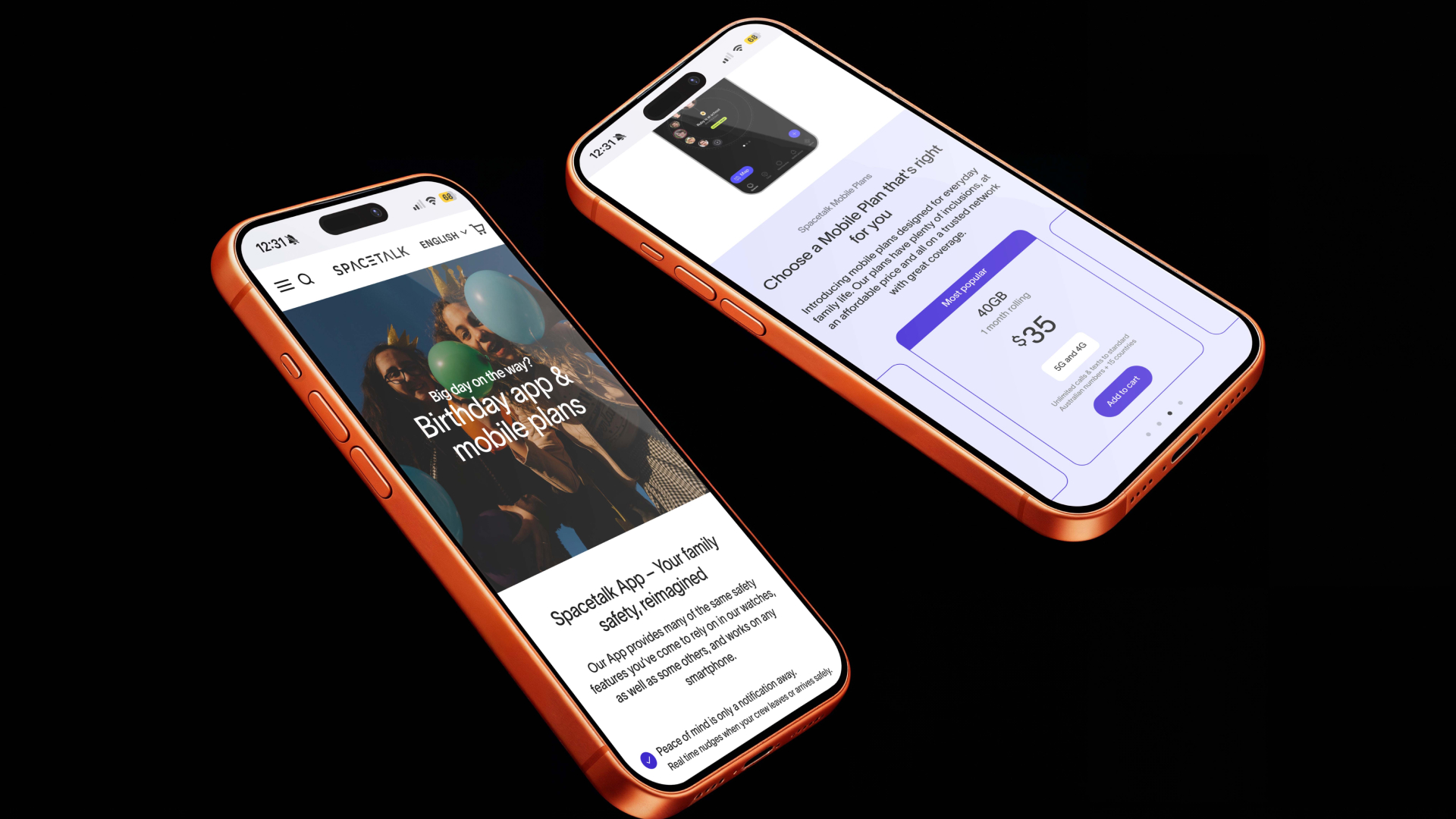 Spacetalk campaign birthday offer landing page